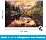 Buffalo Games - Maroon Lake Reflections - 2000 Piece Puzzle for Adults | Art by Joshua Snow, Intermediate to Expert, Made in USA, Recycled Board, Finished Size 38.50 x 26.50 in, Giftable - Image 4