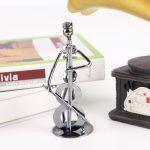 Small Iron Sculpture, Metal Musician Player Art Decor, Musical Man Statue | Art Figurine Decorations, Display for Home Office Desk (Cello) - Image 8