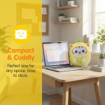 AIXINI Soft Huggable Cat Plush Pillow - Adorable Stuffed Animal for Cuddling, Comfort Gift for All Ages, Ultra Soft Filling, Fluffs Up Easily (Pineapple Cat, Medium Size) - Image 4