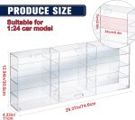 Clear Acrylic Toy Car Display Case 1: 24 Scale Diecast Display Box Wall Mounted Shelf for Storage Toy Car Mini Model Race(12 Grids) - Image 3