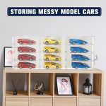 Clear Acrylic Toy Car Display Case 1: 24 Scale Diecast Display Box Wall Mounted Shelf for Storage Toy Car Mini Model Race(12 Grids) - Image 6
