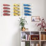 Clear Acrylic Toy Car Display Case 1: 24 Scale Diecast Display Box Wall Mounted Shelf for Storage Toy Car Mini Model Race(12 Grids) - Image 8