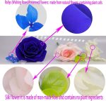 Preserved Real Roses with Colorful Mood Light Wishing Bottle, Eternal Rose，Never Withered Flowers, Table Decor,Christmas Anniversary Valentine's, Blue 4.3inch, 1pcs - Image 5