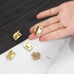dophee 4Pcs Mini Solid Brass Hinges, 90 Degree Small Butt Hinges Connectors | for Jewelry Gift Box Wooden Case Delicate Boxes Doll House Model Making Folding Pages, 19x12.5mm/0.75"x0.49" - Image 4
