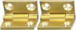 dophee 4Pcs Mini Solid Brass Hinges, 90 Degree Small Butt Hinges Connectors | for Jewelry Gift Box Wooden Case Delicate Boxes Doll House Model Making Folding Pages, 19x12.5mm/0.75"x0.49" - Image 8
