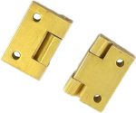 dophee 4Pcs Mini Solid Brass Hinges, 90 Degree Small Butt Hinges Connectors | for Jewelry Gift Box Wooden Case Delicate Boxes Doll House Model Making Folding Pages, 19x12.5mm/0.75"x0.49" - Image 9