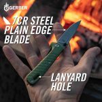 Gerber Gear Zilch Pocket Knife - 3.1" Plain Edge Blade Folding Knife - EDC Gear and Equipment - Coyote Brown - Image 5