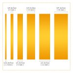6 Rolls Fine Line Tape 1/16, 1/8, 1/5, 2/5, 1/2, 3/4 Inch x 55 Yard Fineline Masking Tape Painter Adhesive Automotive for DIY Car Auto Paint (Yellow, Mixed Sizes) - Image 3