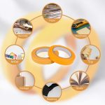 6 Rolls Fine Line Tape 1/16, 1/8, 1/5, 2/5, 1/2, 3/4 Inch x 55 Yard Fineline Masking Tape Painter Adhesive Automotive for DIY Car Auto Paint (Yellow, Mixed Sizes) - Image 4