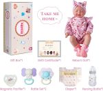 BABESIDE Lifelike Reborn Baby Dolls Eli - 17 Inch Realistic-Newborn Baby Doll Girl Handmade Real Life Dolls with Clothes and Toy Accessories Gift for Kids Age 3+ - Image 7
