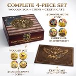 250th Anniversary USA Coin Set (1776–2026) – 4PCS Patriotic Challenge Coins with Wooden Box & Card, America 250th Commemorative Collectible, Fan-Made Non-Official Keepsake Gift - Image 4