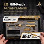 Goat Guns Miniature AK-47 Gold Model | 1:3 Scale Diecast Metal Build Kit | Non-Firing AK-47 Replica with Display Stand for Desk, Man Cave & Gaming | Collectible Military Model Kit for Adults - Image 7