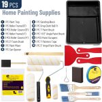 Bates- Paint Roller Kit, 19 pcs, Roller Set with Microfiber Sleeves & Frame | for Walls, Cabinets, Interior and Exterior Painting - Image 3