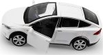 gidoyi Toy Car Model X, Pull Back Car Toys Alloy Vehicles with Lights and Sound 1:32 Scale Model Car (White) - Image 6