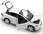 gidoyi Toy Car Model X, Pull Back Car Toys Alloy Vehicles with Lights and Sound 1:32 Scale Model Car (White) - Image 7