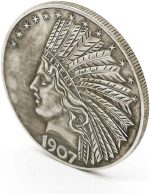 YukaBa MarshLing Antique Liberty Indian Head Ten-Dollars Coin - Great American Commemorative Old Coins- Uncirculated Morgan Dollars-Discover History of US Coins Perfect Quality - Image 6