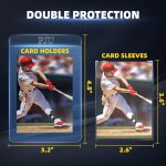 1000ct Semi Rigid Card Holders & 1000ct Card Sleeves for PSA, SGC, BGS, CSG Graded Card Submissions, Semi Rigid Baseball Cards Sleeves Protectors, PSA Graded Trading Cards Sleeve - Image 3