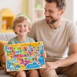 SYNARRY Large USA Wooden Puzzles for Kids Ages 3-5, Learning United States Map Puzles for Kids Ages 4-6, Wood Jigsaw Puzzles Educational Games Toys Gifts for Boys Girls Ages 3-8 - Image 8