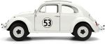 Jada Herbie The Love Bug Volkswagen Beetle Hollywood Rides 1:24 Die-Cast Vehicle with Tire Rack Toys - Image 11