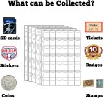 1050 Pockets Coin Sleeves, 25 Sheets Coin Holders for Collectors Plastic Coin Collection Supplies 9 Hole Binder Pages for Penny, Nickel, Dime, Quarter(42 Pockets) - Image 3