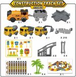 Construction Track Set 235 Pcs Toy for Kids 3 4 5 6 7 8 with Train & Cars | 3 construction vehicles, electric train & track accessories in gift box for creative building & imaginative play - Image 8