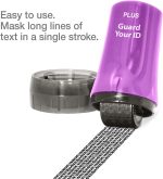 Guard Your ID Identity Theft Protection Roller Stamp for Mail, Purple - Image 4