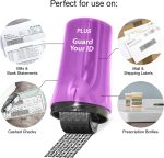 Guard Your ID Identity Theft Protection Roller Stamp for Mail, Purple - Image 5