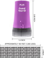 Guard Your ID Identity Theft Protection Roller Stamp for Mail, Purple - Image 6