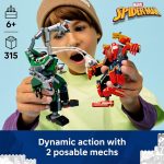 LEGO Marvel Mech Battle: Spider-Man vs. Doc Ock Building Toys for Kids - Super Hero & Villain Poseable Mech Toys W/3 Marvel Minifigures for Kids & Fans, Ages 6+ - Gift Idea for Birthdays - 76338 - Image 3