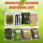 Miniature Basing Material Set - 8-Piece Battlefield Scenery Kit with Static Grass, Moss, Tufts & Model Stones - Realistic Diorama Supplies for Wargaming, Train Layouts & Military Models - Image 7