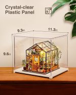 Rolife Display Box for Hobby Collectibles | Tool-free Assembly, Clear Acrylic Display Case for Miniature House, Dust Cover Showcase Clear Stackable Storage Bin - Image 6