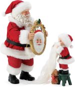 Department 56 Possible Dreams Christmas Traditions Santa Seeing is Believing Figurine Set, 10.5 Inch, Multicolor - Image 6