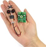 JTD876RP 1 Set HO Scale Railroad Train/Track Crossing Sign 4 Heads LED Made + Circuit Board Flasher-Flashing Red Train Signal Lights Decoration and Party - Image 4