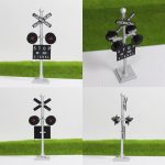 JTD876RP 1 Set HO Scale Railroad Train/Track Crossing Sign 4 Heads LED Made + Circuit Board Flasher-Flashing Red Train Signal Lights Decoration and Party - Image 5