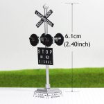 JTD876RP 1 Set HO Scale Railroad Train/Track Crossing Sign 4 Heads LED Made + Circuit Board Flasher-Flashing Red Train Signal Lights Decoration and Party - Image 6