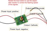 JTD876RP 1 Set HO Scale Railroad Train/Track Crossing Sign 4 Heads LED Made + Circuit Board Flasher-Flashing Red Train Signal Lights Decoration and Party - Image 9