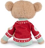 GUND Sleigh Toothpick 15-Inch Tan Teddy Bear in Holiday Sweater for Ages 1+ - Image 8