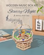 ROKR 3D Puzzles for Adults-Starry Night Music Box Kit-Wooden Puzzles Science Gifts for Adults-Gifts for Teenage Boys Girls - Image 3