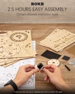 ROKR 3D Puzzles for Adults-Starry Night Music Box Kit-Wooden Puzzles Science Gifts for Adults-Gifts for Teenage Boys Girls - Image 5