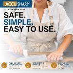 AccuSharp Knife Sharpener, Ergonomic Comfortable Handle, Compact & Easy to Use, Restore and Hone Straight & Serrated Knives, White - Image 5