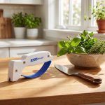 AccuSharp Knife Sharpener, Ergonomic Comfortable Handle, Compact & Easy to Use, Restore and Hone Straight & Serrated Knives, White - Image 7