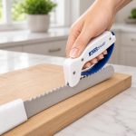 AccuSharp Knife Sharpener, Ergonomic Comfortable Handle, Compact & Easy to Use, Restore and Hone Straight & Serrated Knives, White - Image 8