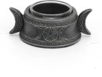 Veronese Design 1 3/8" Tall Triple Goddess Tealight Candle Holder Resin Sculpture Handmade Wiccan Decor Figurine Collectible - Image 4