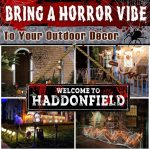 Christmas Horror Movie Gifts Haddonfield Street Sign Retro Metal Scary Halloween Decor, Poster Decorations for Spooky Room or Haunted House - Image 6