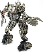Deformation Robot Toys, Action Figure Toys Tank Mode for Kids | 2 in 1 Toy, Part Alloy, Blaster-blue Effects, Damaged Head, Extra Right Arm, Gifts for Girls & Boys - Image 5