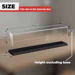 24-Inch Scale Model Train Display Case with Low-Profile Base | Clear Acrylic Showcase for HO Scale and N Scale Model Trains, Railway Collectibles and Train Accessories - Image 3