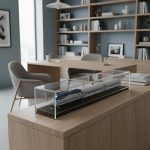 24-Inch Scale Model Train Display Case with Low-Profile Base | Clear Acrylic Showcase for HO Scale and N Scale Model Trains, Railway Collectibles and Train Accessories - Image 7