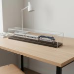 24-Inch Scale Model Train Display Case with Low-Profile Base | Clear Acrylic Showcase for HO Scale and N Scale Model Trains, Railway Collectibles and Train Accessories - Image 8