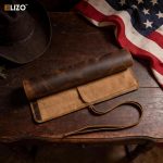 Leather Knife Roll Bag Professional Chef Knife Case, Durable Knife Sheath Holder, Cooks & Culinary Tools Carrying Storage, Portable Knife Wrap - 4 Slots - Image 7