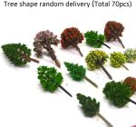 70pcs Mini Mixed Miniature Fake Trees Model Train Scenery Artificial Wargame Trees Model Railroad Scenery Diorama Supplies for DIY Landscape - Image 6